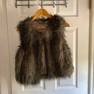 Womens faux fur vest
